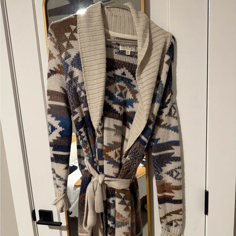 Idyllwind by Miranda Lambert - Southwestern (Pendleton style) belted cardigan